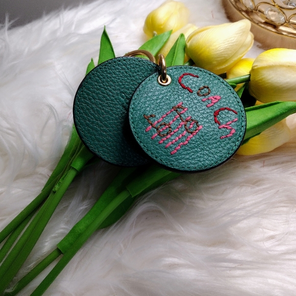 Coach mirror bag charm with Diary Embroidery - Picture 3 of 9